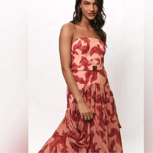 carmel strapless drop waist maxi dress hutch Hutch Carmel Strapless Maxi Dress main image 0